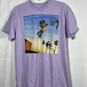 Disney Mickey Mouse Dunk T-Shirt - Lavender (Size M)
